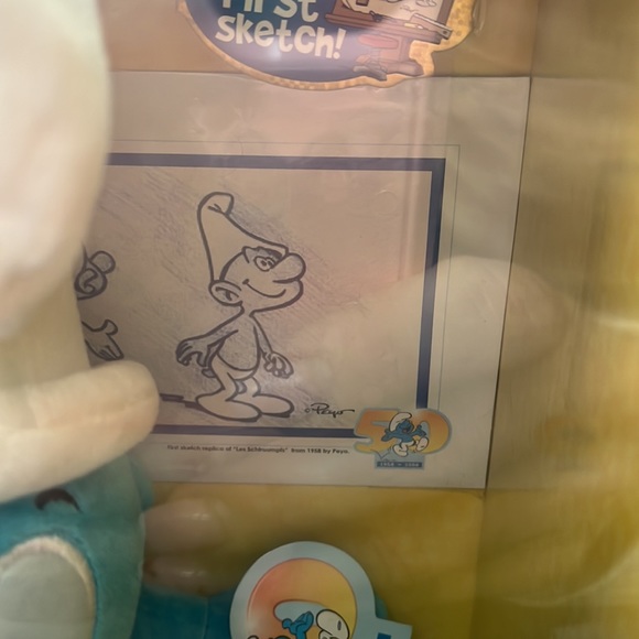 Smurfs 50th Anniversary Special Edition Stuffed Animal, Figure & DVD NIB - Picture 6 of 8